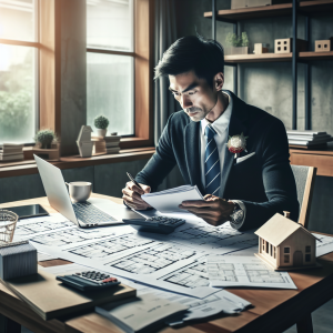 Professional illustration about hard money loans