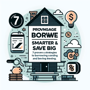 Professional illustration about mortgage lending