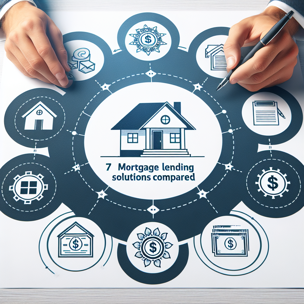 Professional illustration about mortgage lending solutions