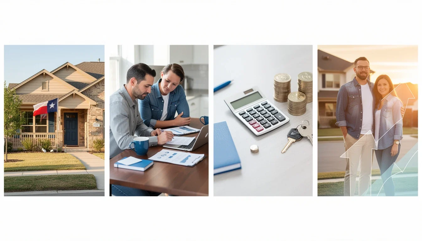 A step-by-step visual process guide demonstrating how 2026 texas property tax mortgage impact works