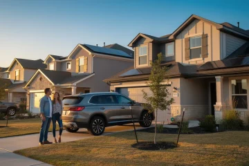 A professional team working on impact of energy costs on mortgage choices texas solutions in a modern office environment