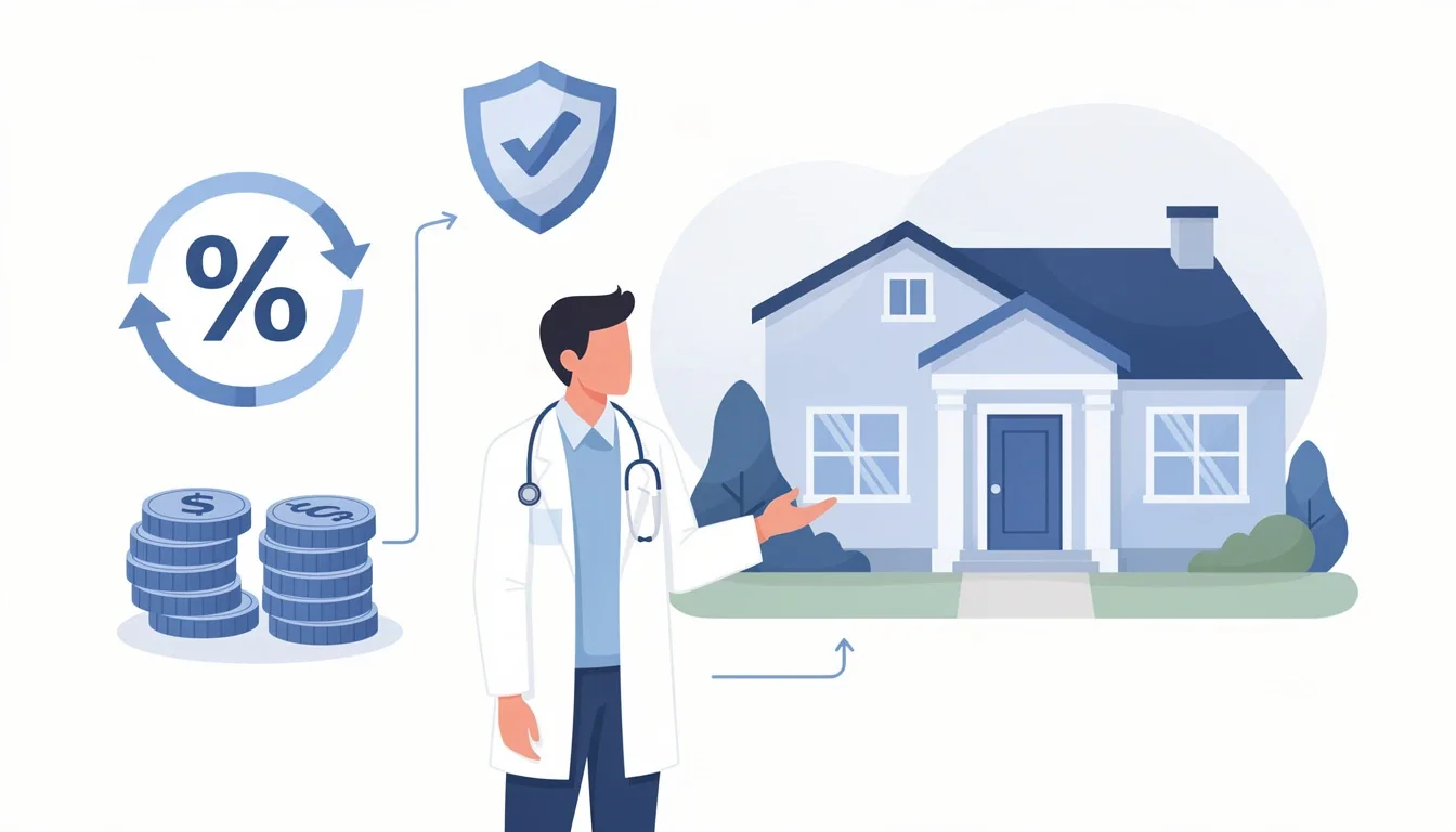 A summary infographic highlighting best practices for doctor mortgage loan programs