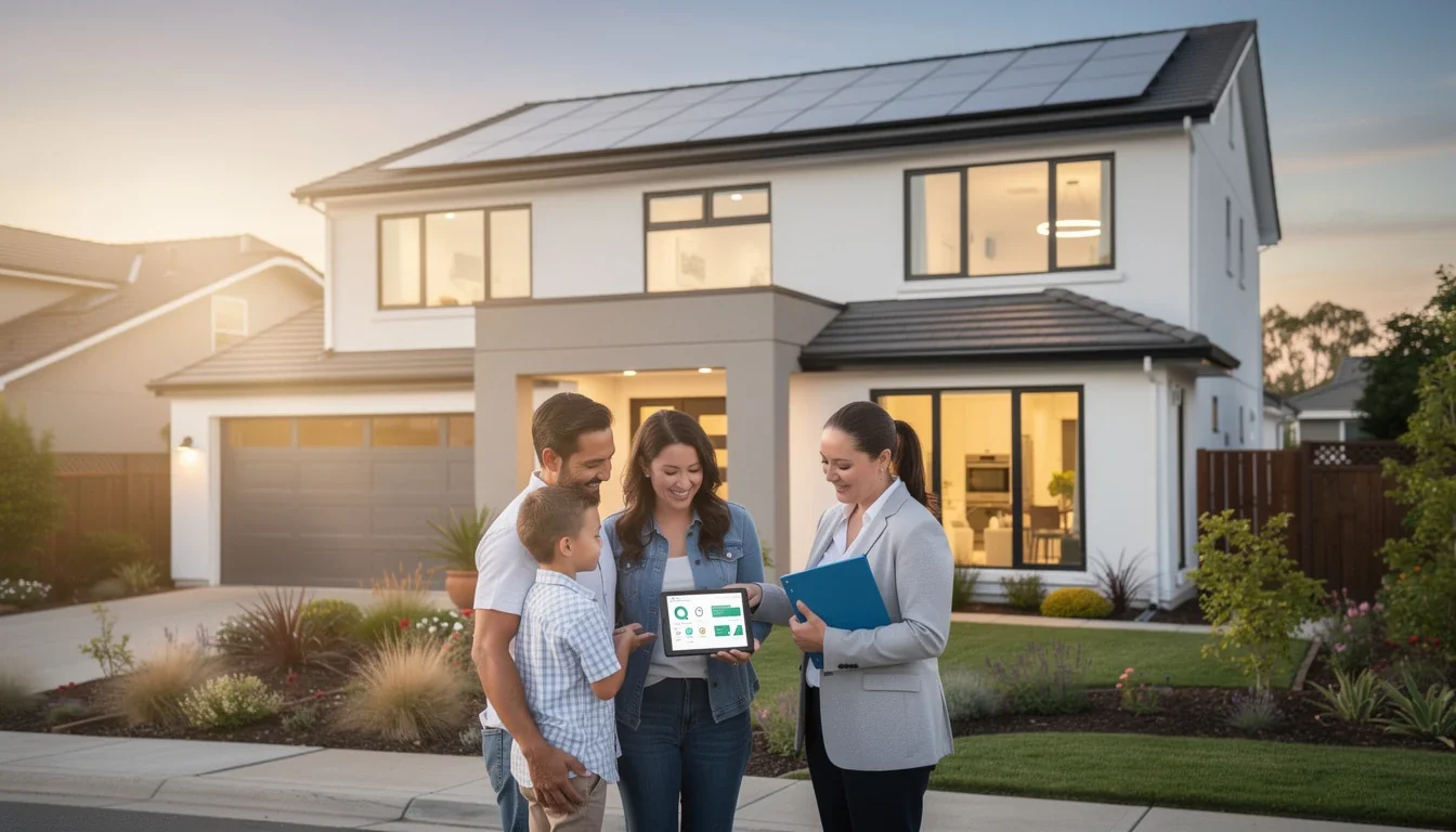 An illustrated diagram showing the key benefits of energy-efficient mortgage and greensmart advantage strategies