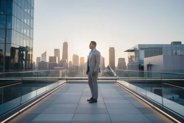 A professional team working on 1% down mortgage program solutions in a modern office environment