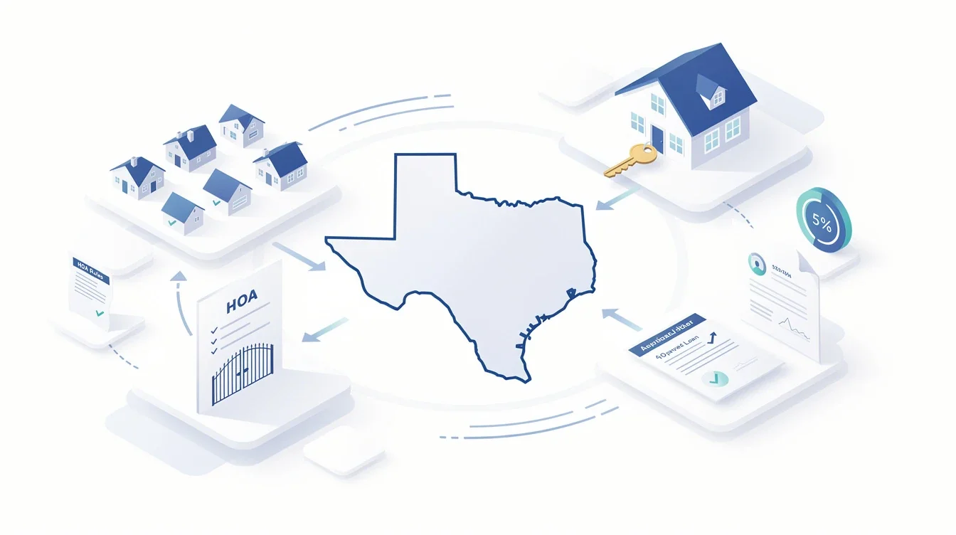 A summary infographic highlighting best practices for impact of texas hoa rules on mortgage eligibility