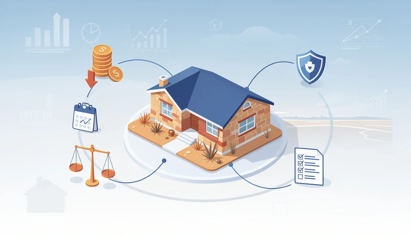 A summary infographic highlighting best practices for refinance your home loan in texas