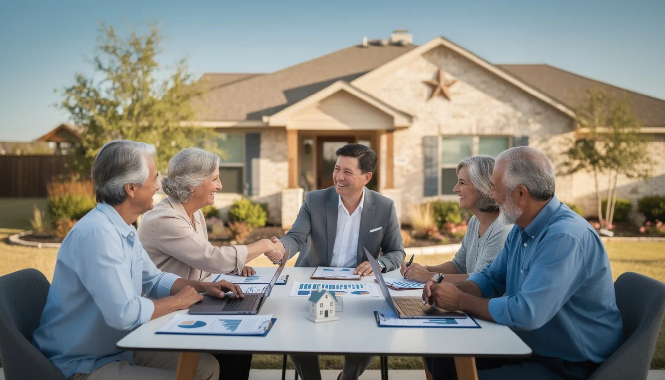 An illustrated diagram showing the key benefits of reverse mortgage hecm in texas strategies