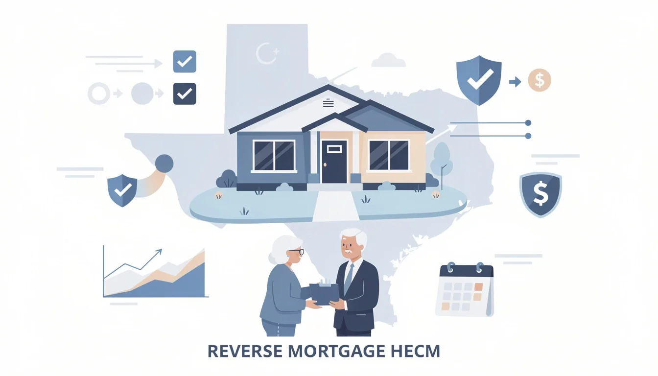 A summary infographic highlighting best practices for reverse mortgage hecm in texas