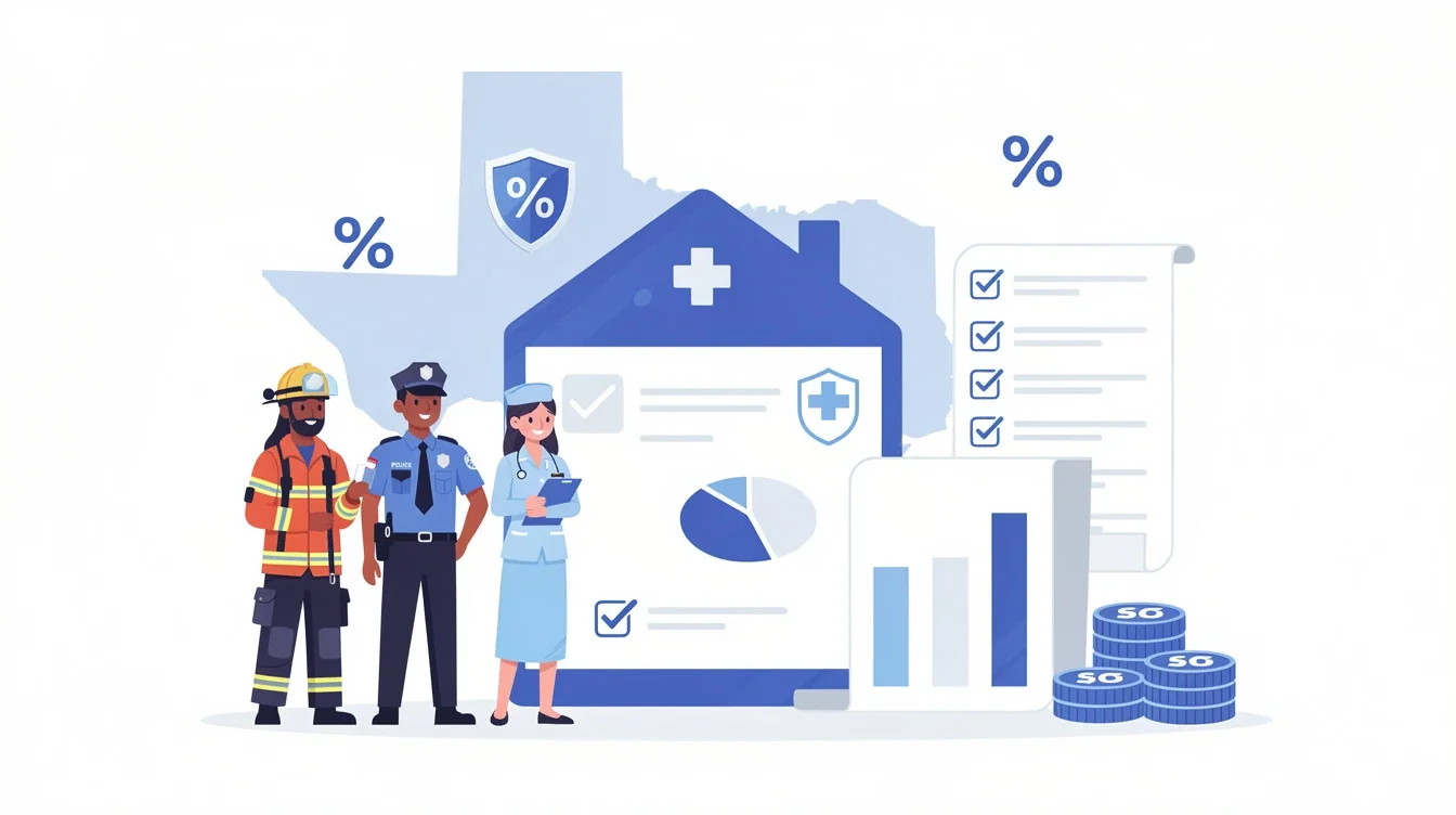 A summary infographic highlighting best practices for texas first responders mortgage programs 2026
