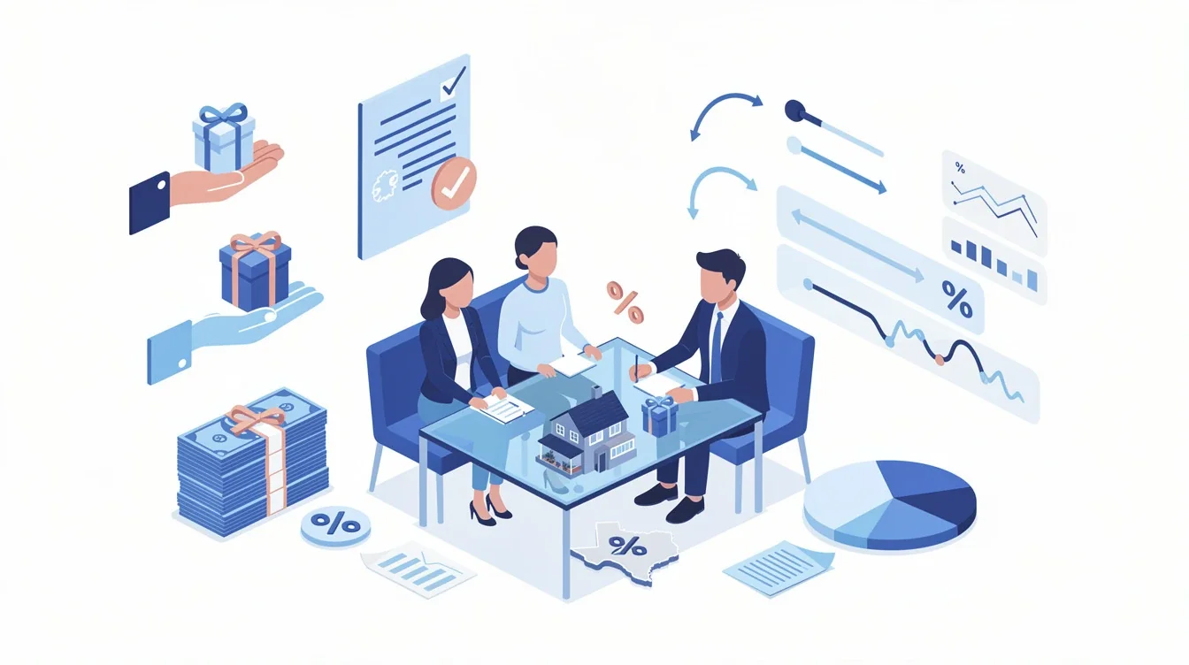 A summary infographic highlighting best practices for gift fund usage for texas mortgages 2026