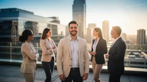 A professional team working on texas homebuyer tax credits 2026 solutions in a modern office environment