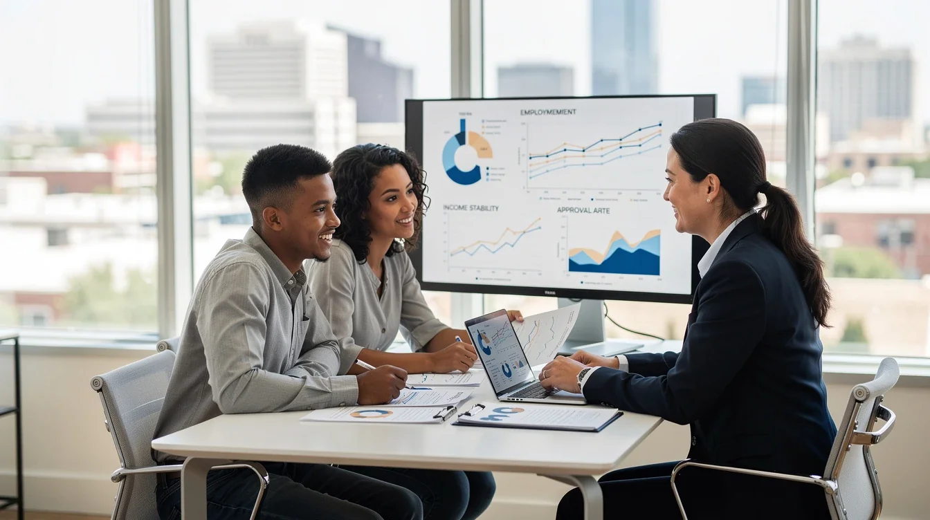 An illustrated diagram showing the key benefits of impact of texas job market on mortgage qualification strategies