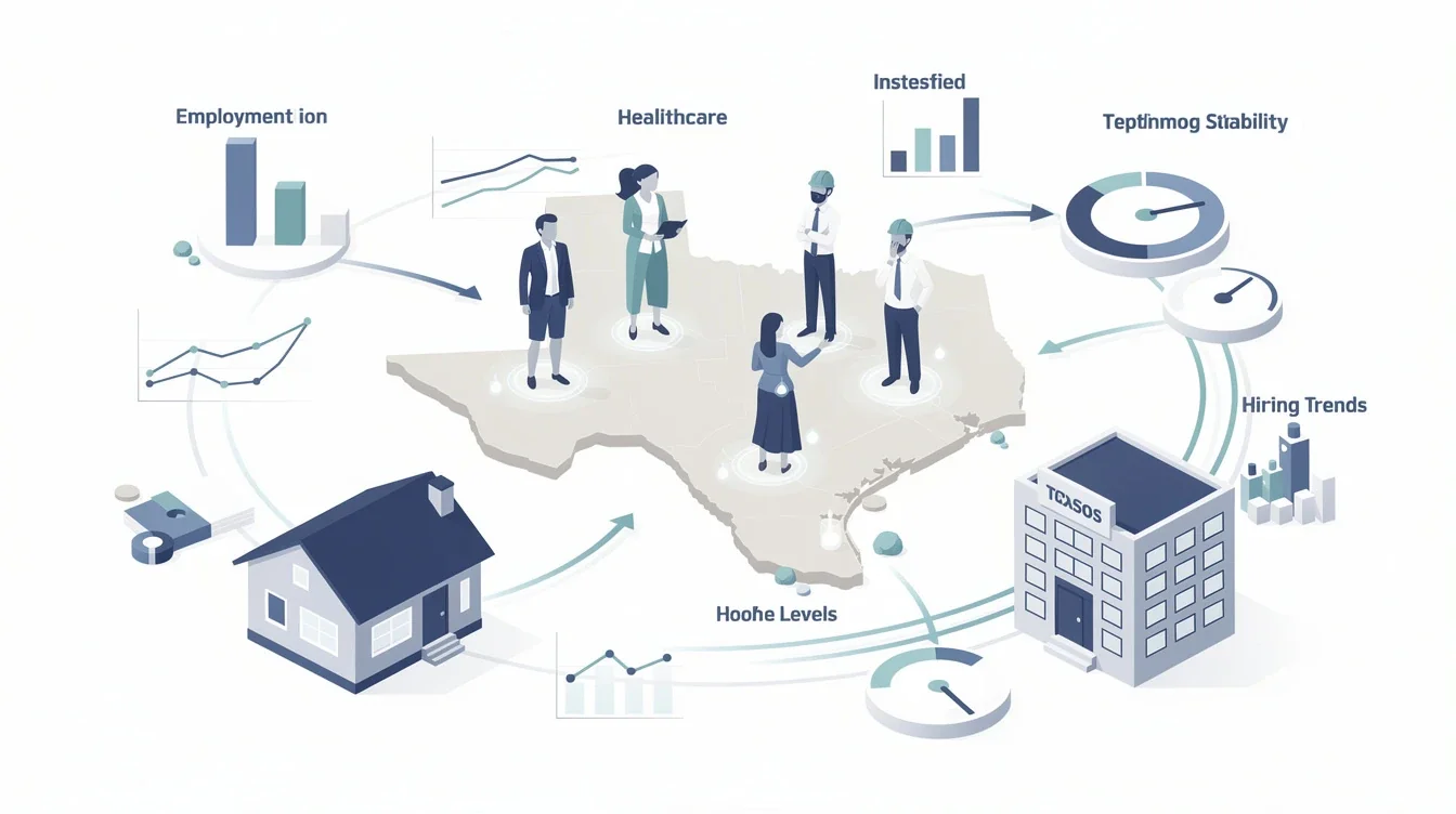 A summary infographic highlighting best practices for impact of texas job market on mortgage qualification