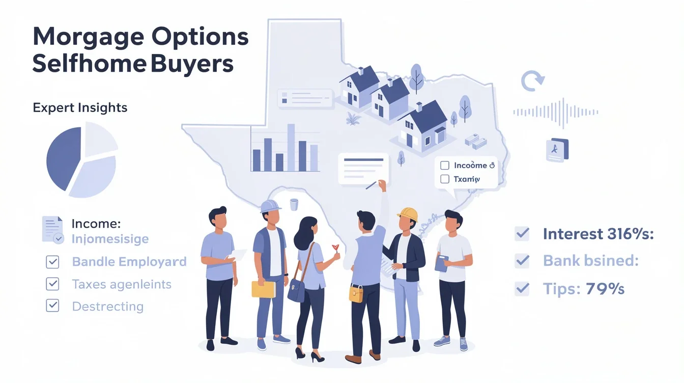 A summary infographic highlighting best practices for mortgage options for self employed texas buyers