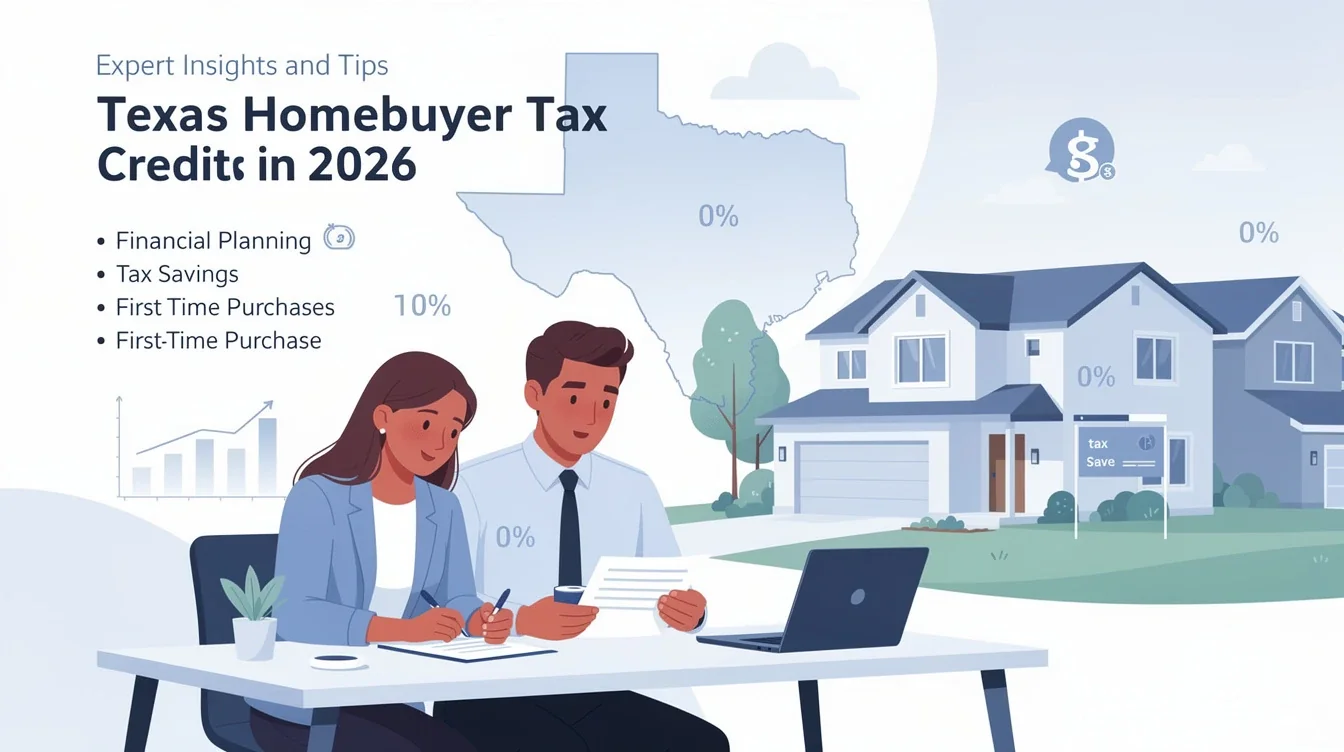 A summary infographic highlighting best practices for texas homebuyer tax credits 2026