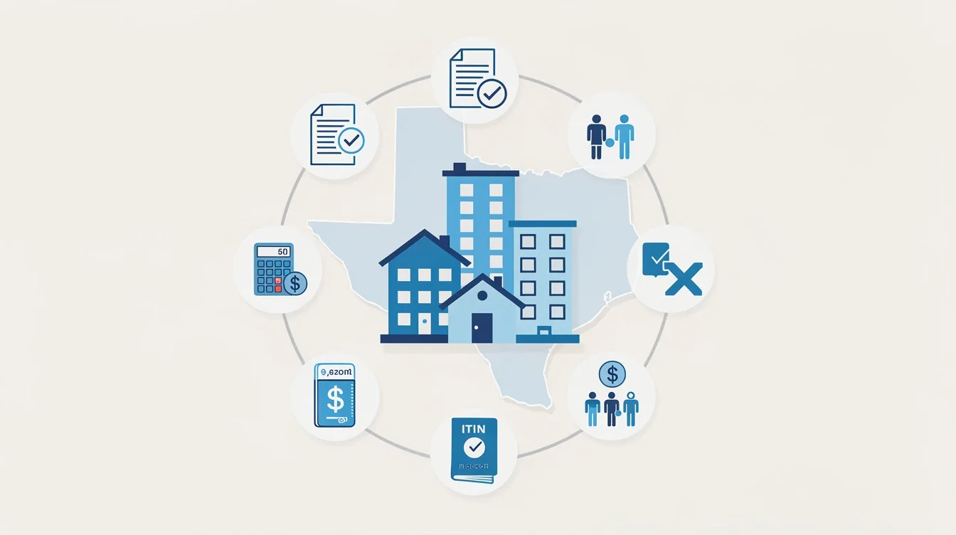 A summary infographic highlighting best practices for itin mortgage programs for non citizens in texas