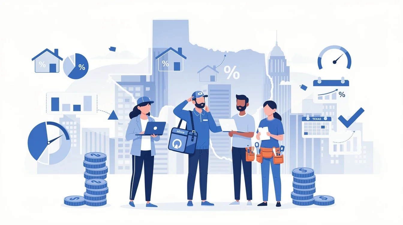 A summary infographic highlighting best practices for mortgage challenges for texas gig workers