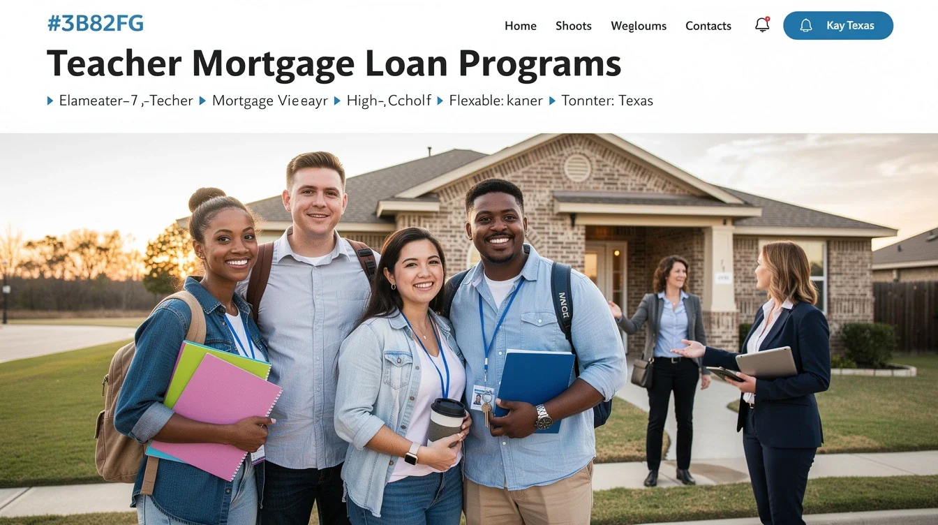 An illustrated diagram showing the key benefits of teacher mortgage loan programs texas strategies