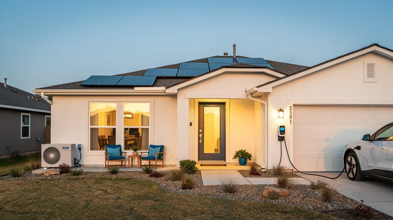 An illustrated diagram showing the key benefits of energy efficient home upgrades mortgage savings texas strategies