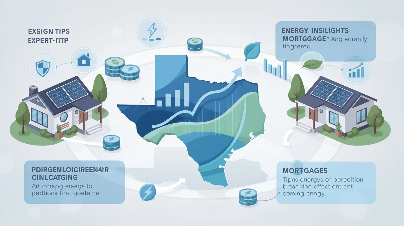 A summary infographic highlighting best practices for energy efficient mortgage programs texas 2026