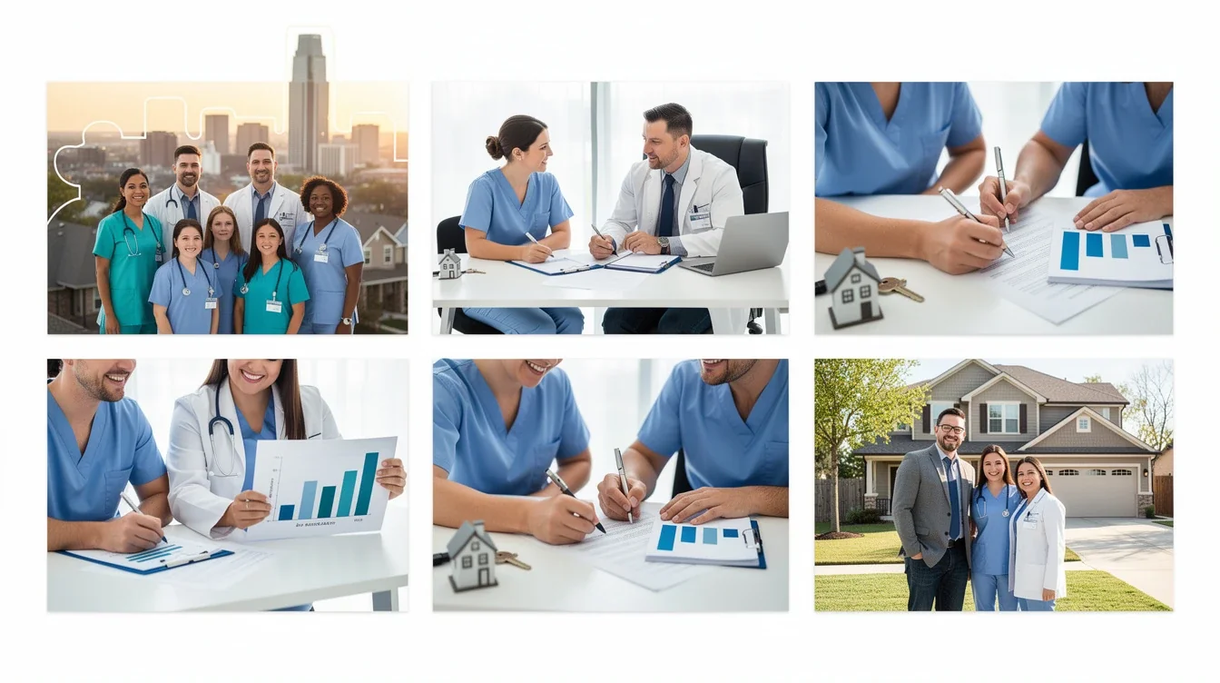 A step-by-step visual process guide demonstrating how mortgage programs for healthcare workers southlake tx works