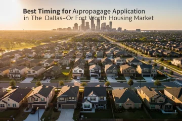 A professional team working on best mortgage application timing dfw market solutions in a modern office environment
