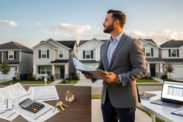 A professional team working on common mortgage mistakes texas real estate investors solutions in a modern office environment