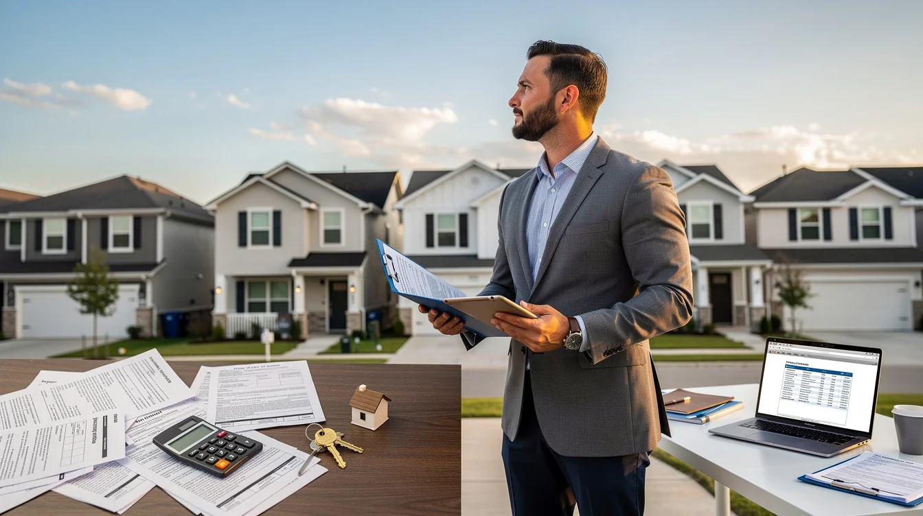 A professional team working on common mortgage mistakes texas real estate investors solutions in a modern office environment